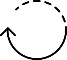 Circular Arrow With Dots Simple Stencil Svg Vector, Free Vectors File